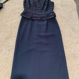 Elegant Black Strapless Dress